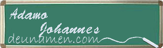 Adamo Johannes Visitenkarte